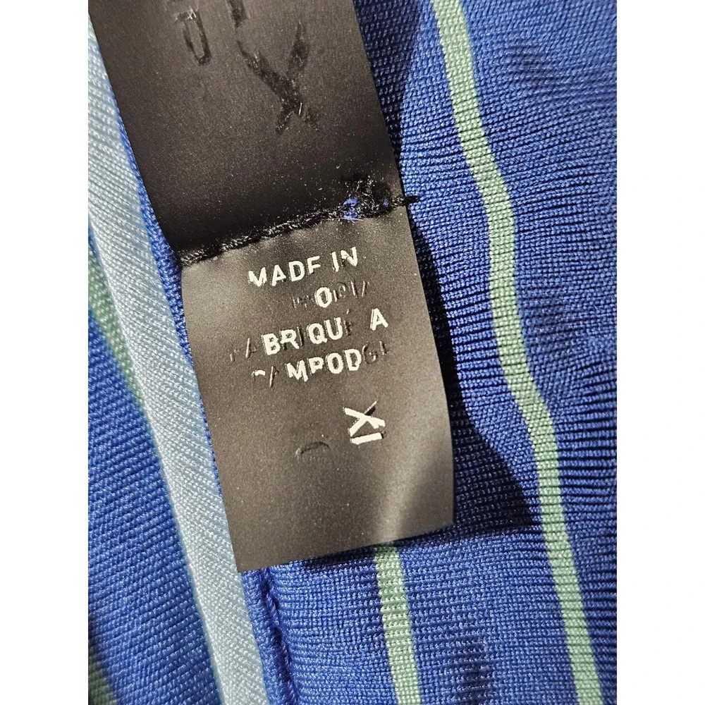 RLX Ralph Lauren‎ Mens Striped Golf Polo Shirt Blue Green XL Short Sleeve - Picture 4 of 11